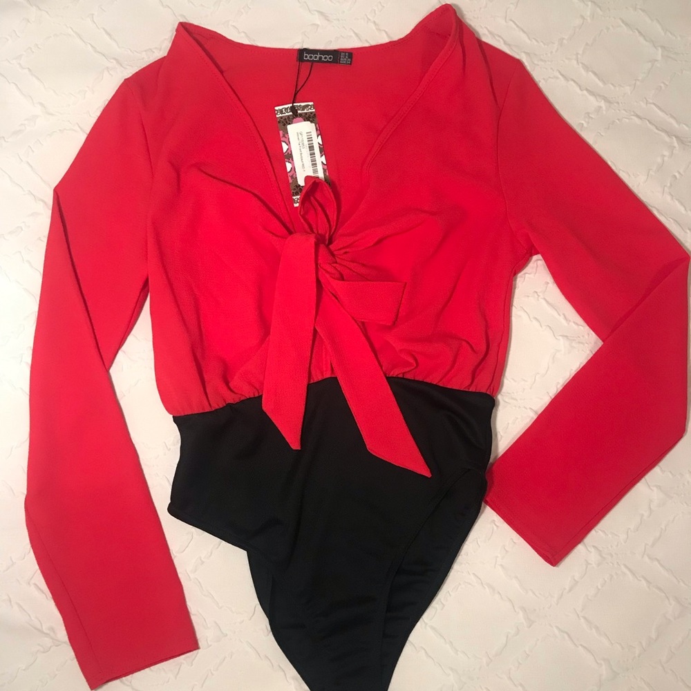 Red body suit